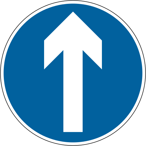 Ahead only