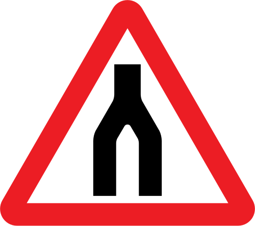 Dual carriageway ends