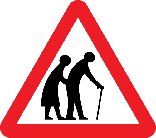 Frail or disabled pedestrians