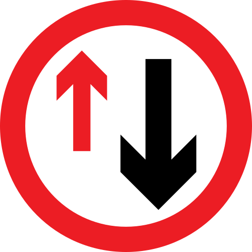 Give priority to oncoming