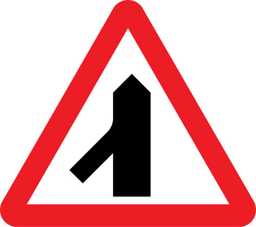 Traffic merging from left