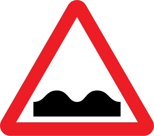 Uneven road