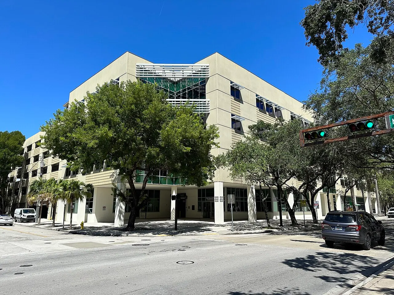 Exterior of a Miami-Dade County Tax Collector office in Miami, Florida