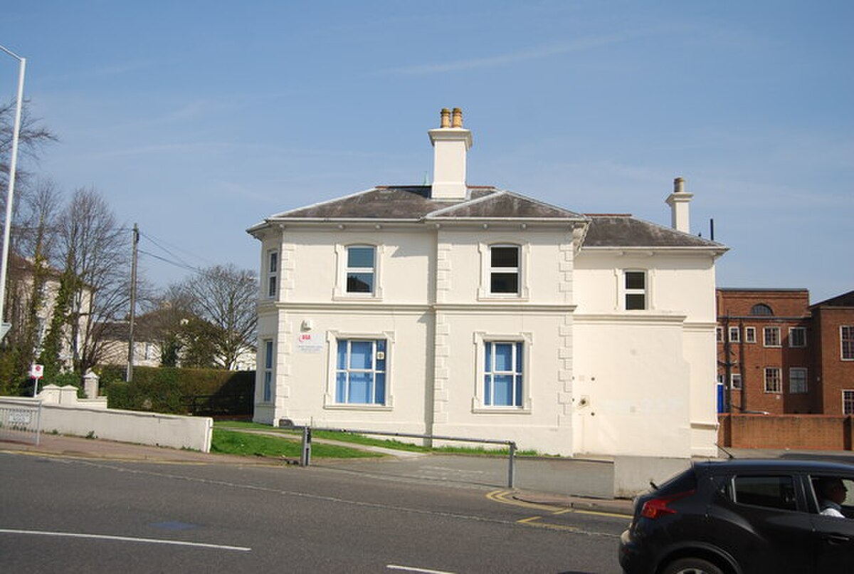 Exterior of a DVSA driving test centre building in England