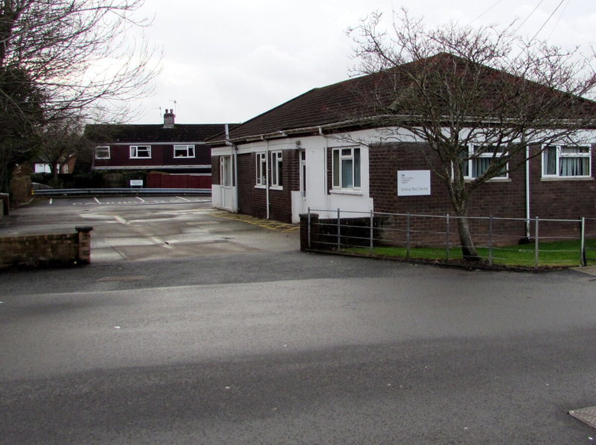 DVSA driving test centre in Abergavenny, Wales