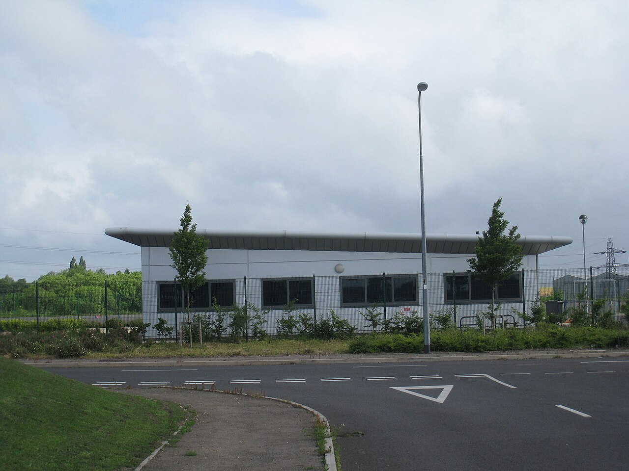 A UK test centre building, the kind of venue Pearson VUE theory tests and DVSA practical tests run from
