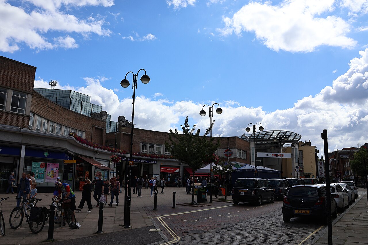 Uxbridge High Street in Hillingdon, west London