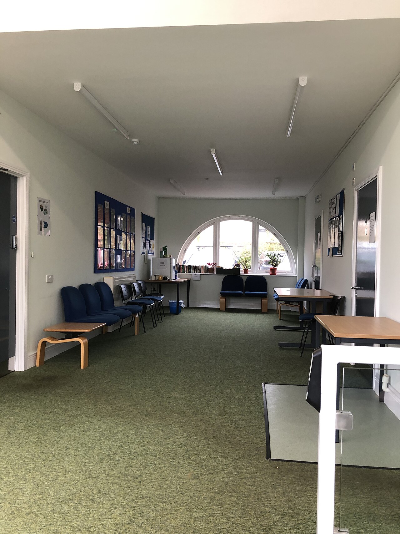 A DVSA test centre waiting room, the entry point for all UK practical pass rate cohorts